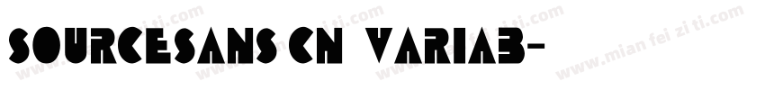 SOURCESANS CN VARIAB字体转换
